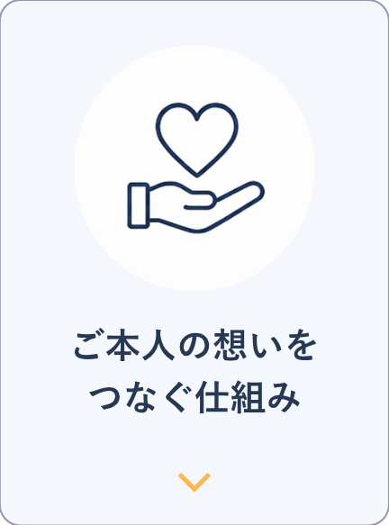 ご本人の想いをつなぐ仕組み