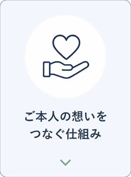 ご本人の想いをつなぐ仕組み